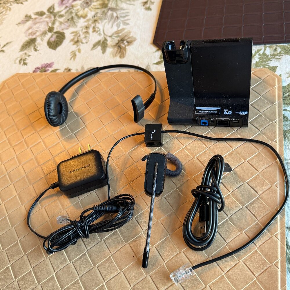Plantronics Intertek 81242 DECT 6.0 USB Wireless Bluetooth Headset